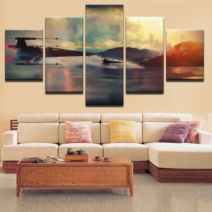 Colorful Flight 5 Piece - Canvas Wall Art Painting | Bowlift