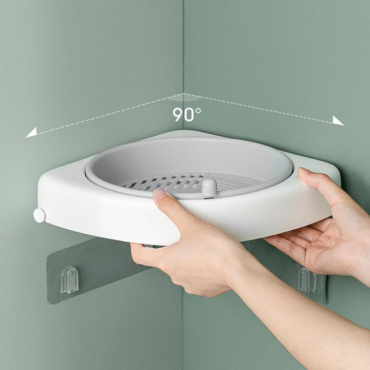BowLift | Bathroom Corner Rotating Shelf
