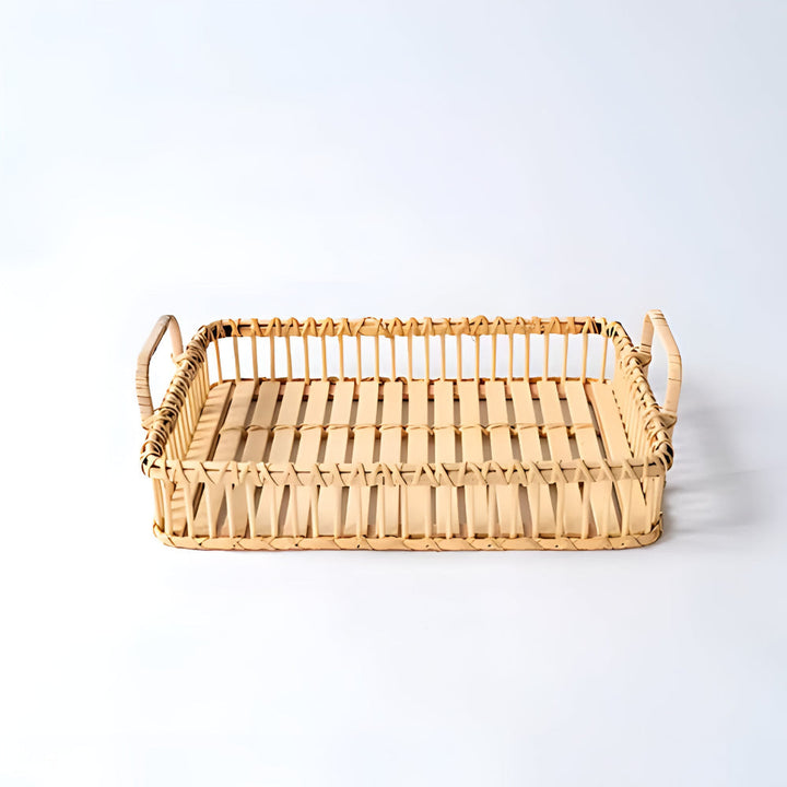 BowLift | Rustic Weave Rattan Tray