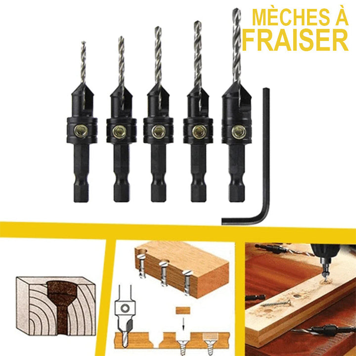 Hollow cut for wood processing (5 pieces) | Bowlift