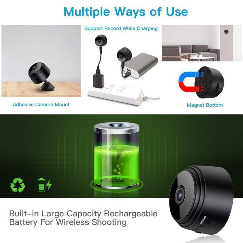 1080p Magnetic WiFi Mini Camera-RV Motorhome Rear View Camera Bowlift