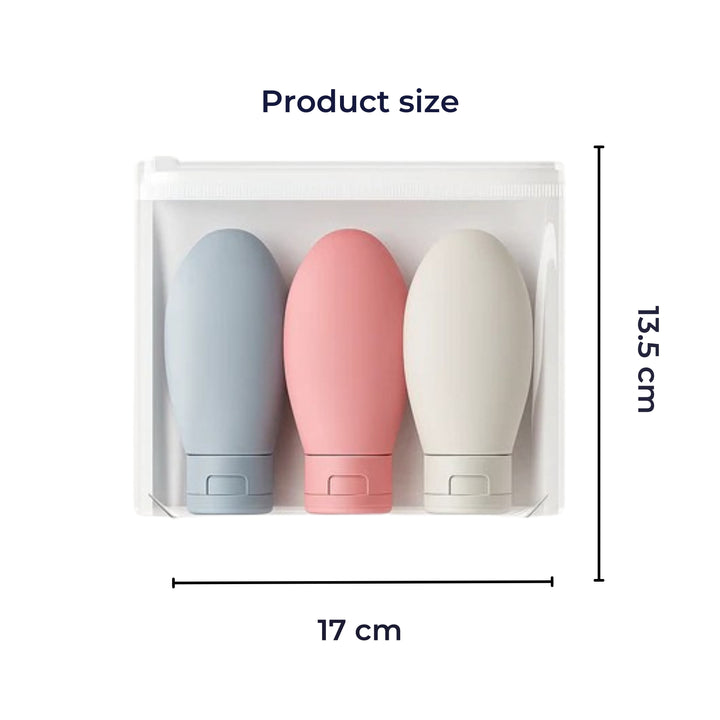 Leak-Proof Silicone – 60 ml Refillable – Ideal for Carry-On Trips Bowlift