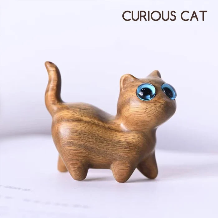 BowLift | Sandalwood handmade wooden cat