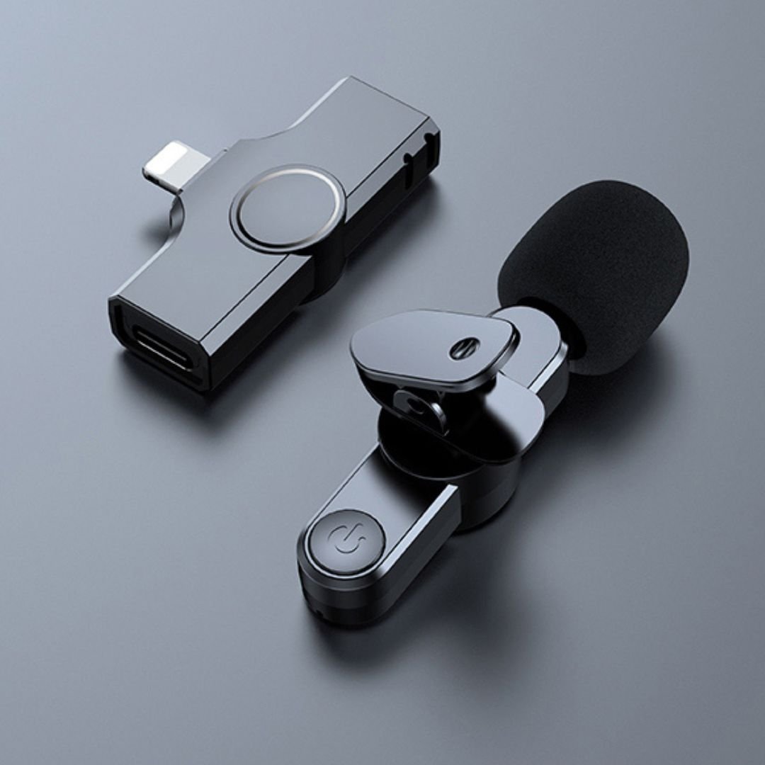 BowLift | Wireless Mini Microphone for Smartphone – Lavalier Mic with Noise Reduction & 10h Battery