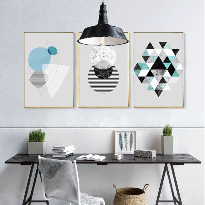 Geometric Art - Canvas Wall Art Painting | Bowlift