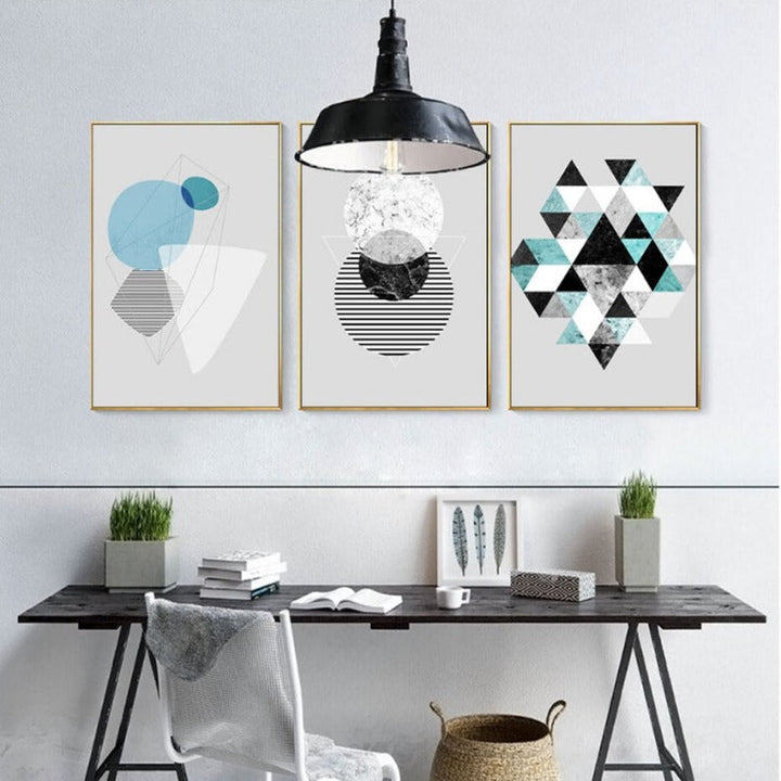 Geometric Art - Canvas Wall Art Painting | Bowlift