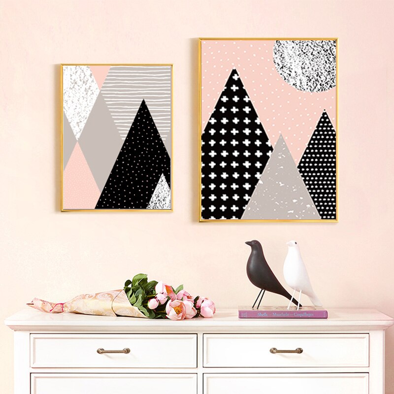 Pop Art Mountains - Canvas Wall Art Painting | Bowlift