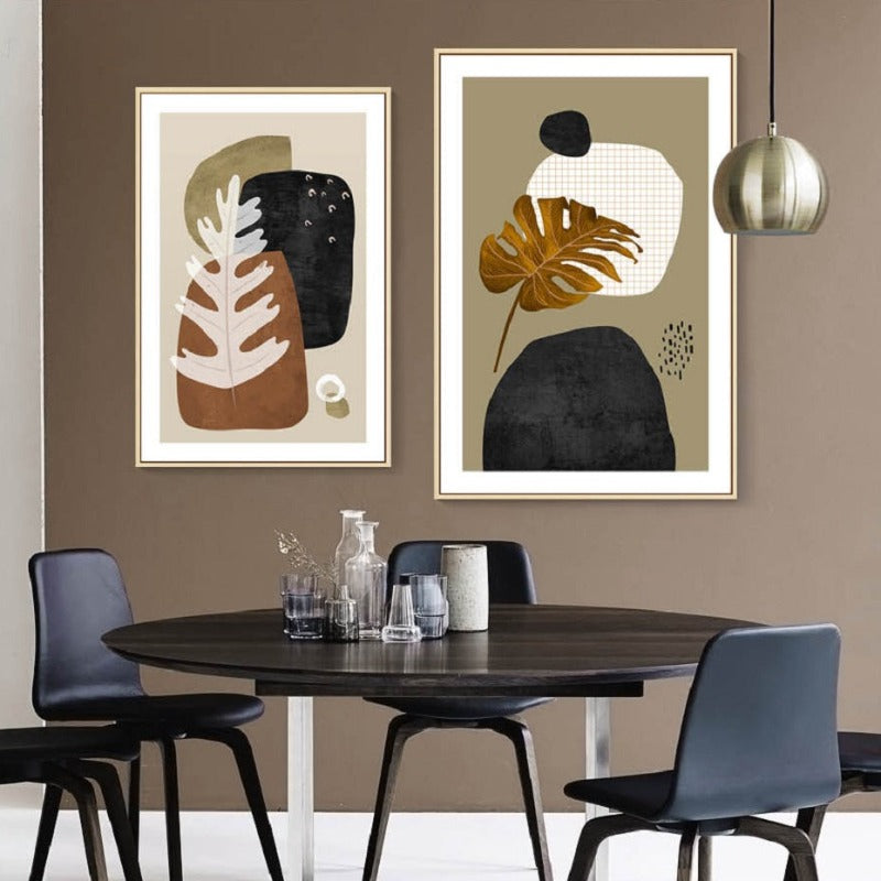 Turtle Leaves - Canvas Wall Art Painting | Bowlift