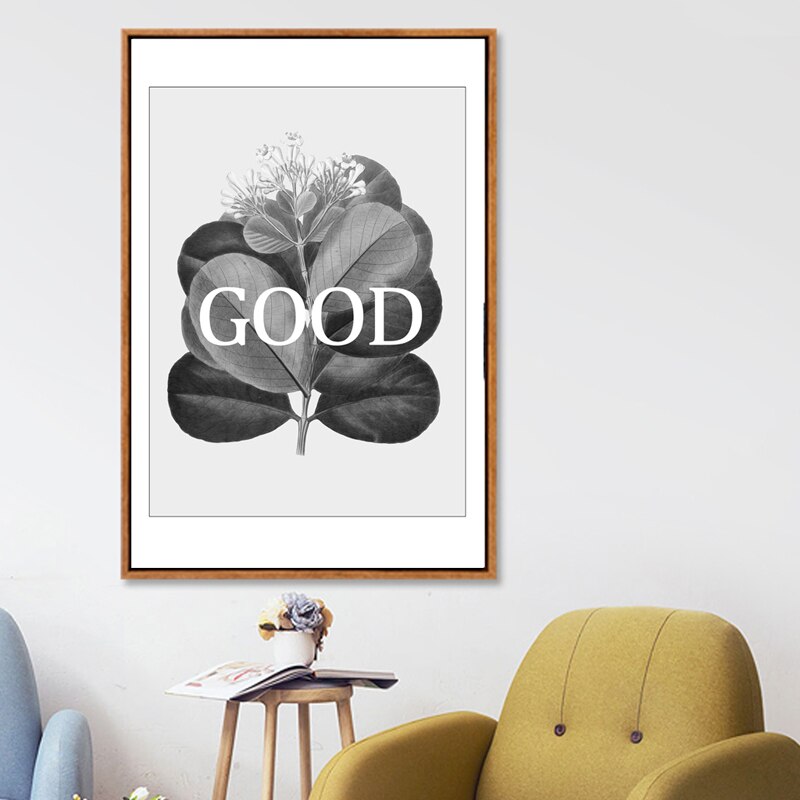 Grey Flowers Geometric Nordic Prints Posters - Canvas Wall Art Painting | Bowlift