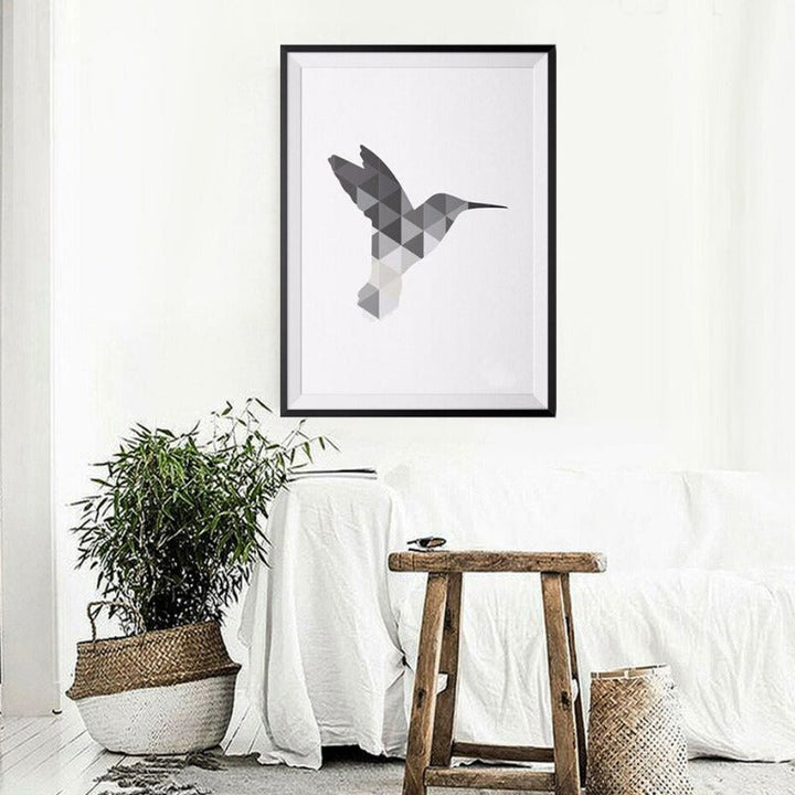 Nordic Hummingbird - Canvas Wall Art Painting | Bowlift