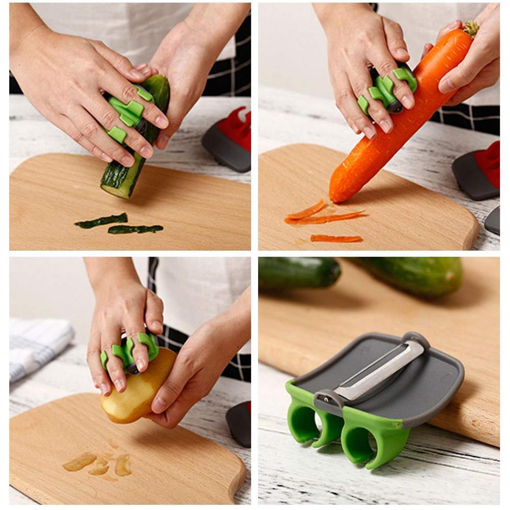 Two finger shaved fruit peeler | Bowlift