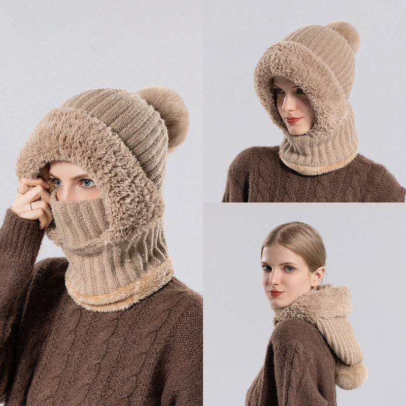 Women's knitted hat in autumn and winter | Bowlift