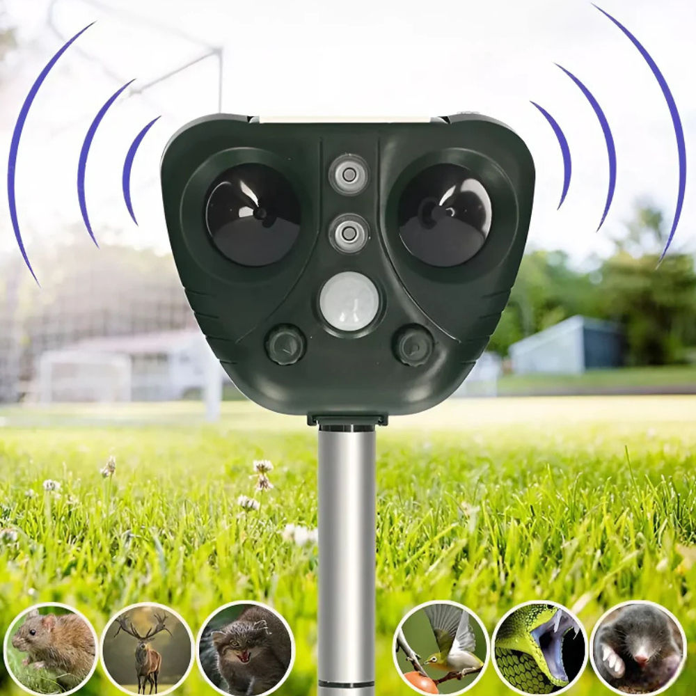 BowLift | Repeller Solar Ultrasonic Bird Repeller Outdoor Waterproof Yard