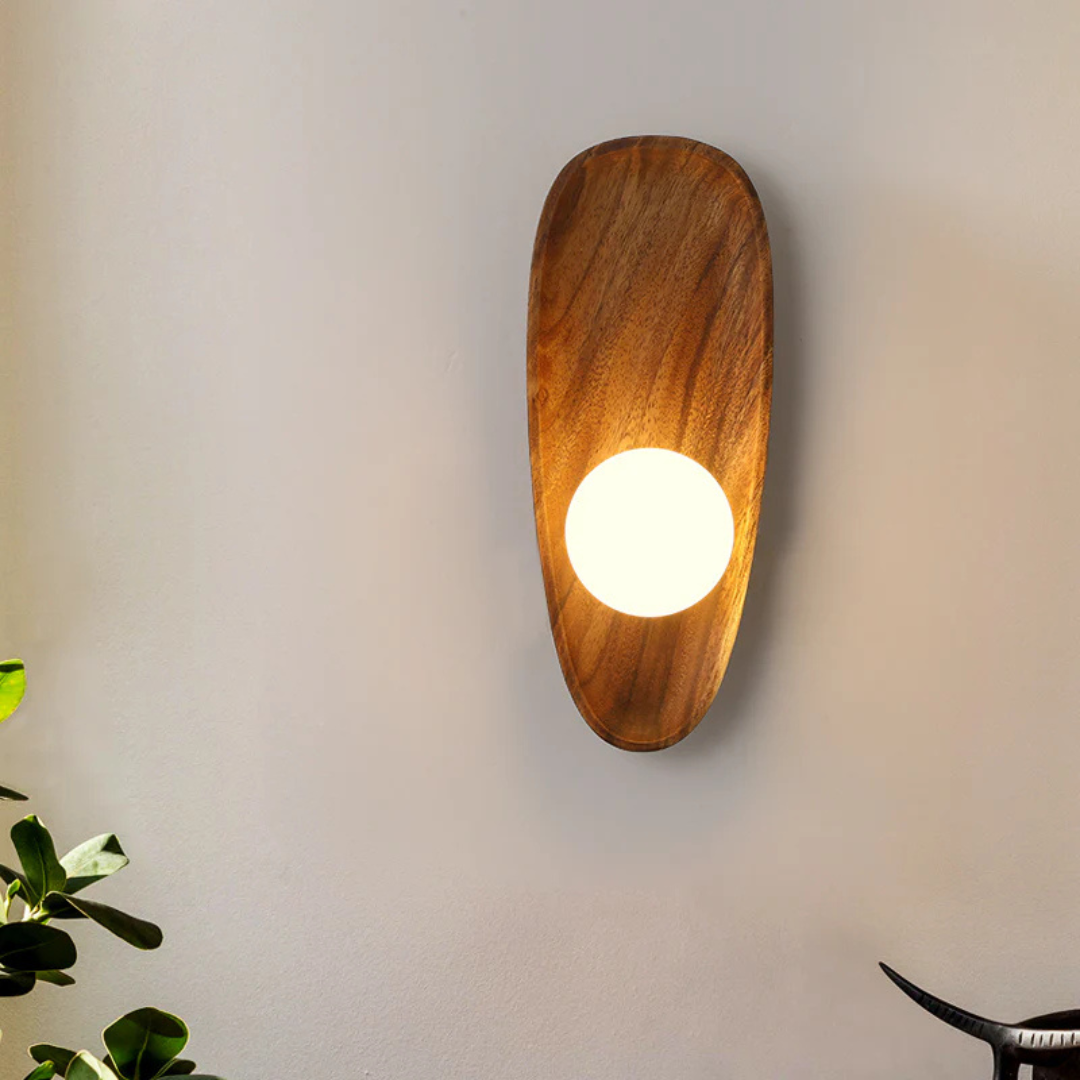 BowLift | Natural Wooden LED Wall Lamp