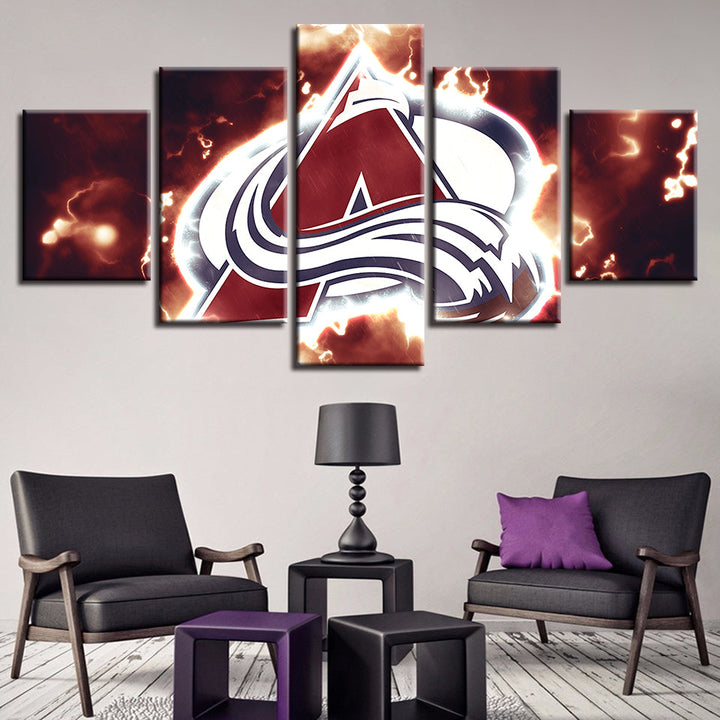 All North American Pro Sports 5 Piece - Canvas Wall Art Painting | Bowlift