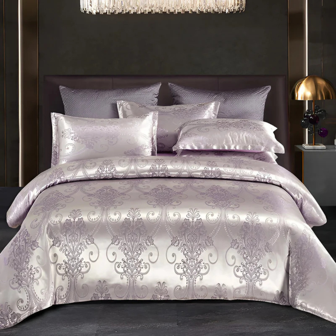 BowLift | Lovely Satin Duvet Cover with Floral Print
