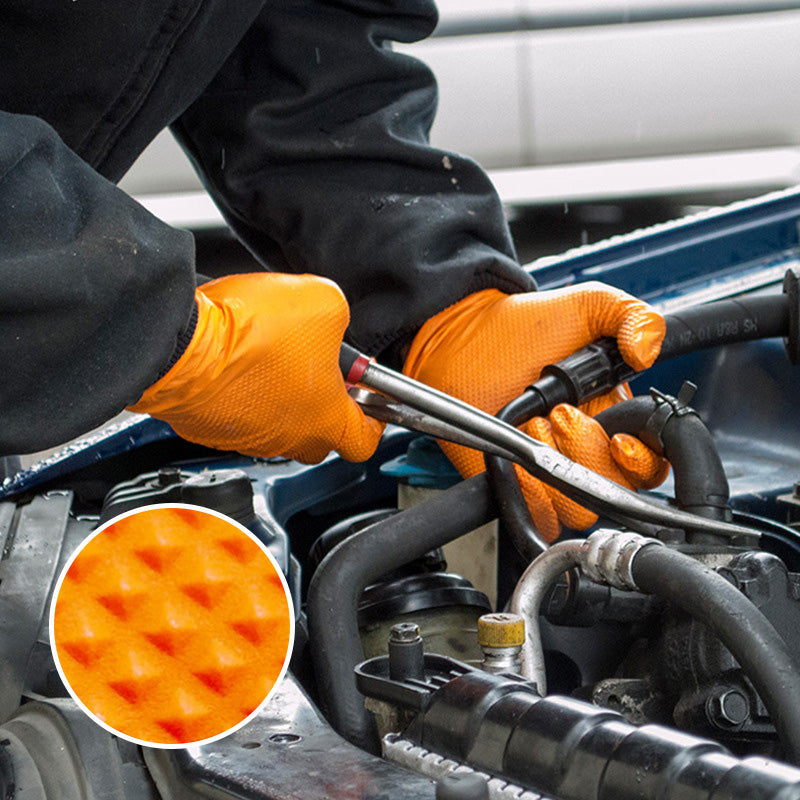 BowLift | Orange Nitrile Gloves