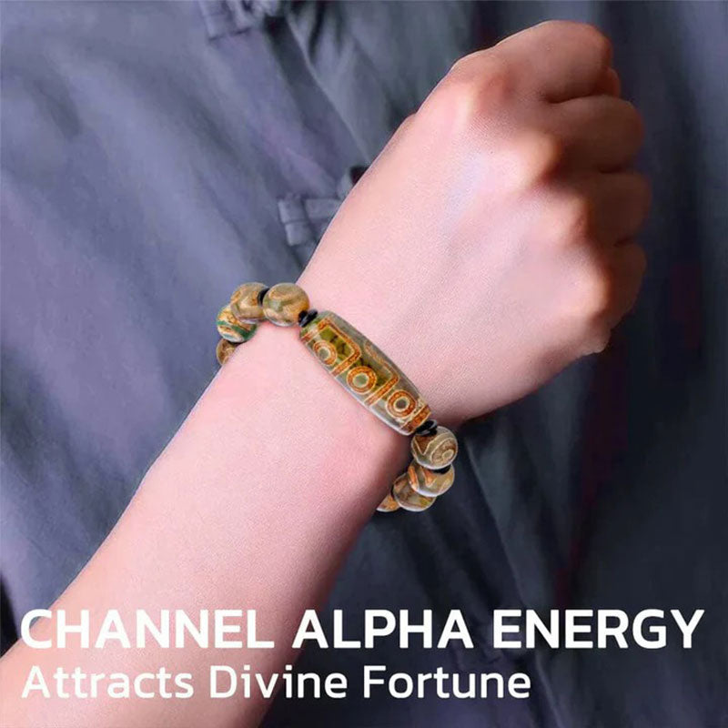 BowLift | Natural Agate Dzi Beads Bracelet