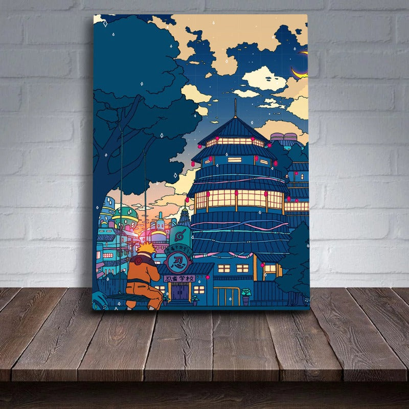 Anima Buildings - Canvas Wall Art Painting | Bowlift