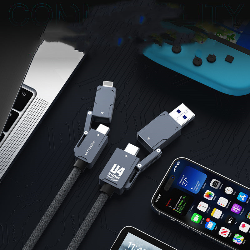 BowLift | Dual Type-C Full-Function Data Cable