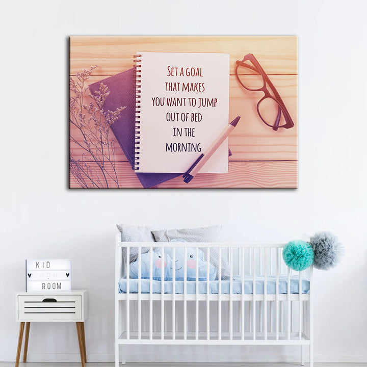 Set A Goal - Canvas Wall Art Painting | Bowlift