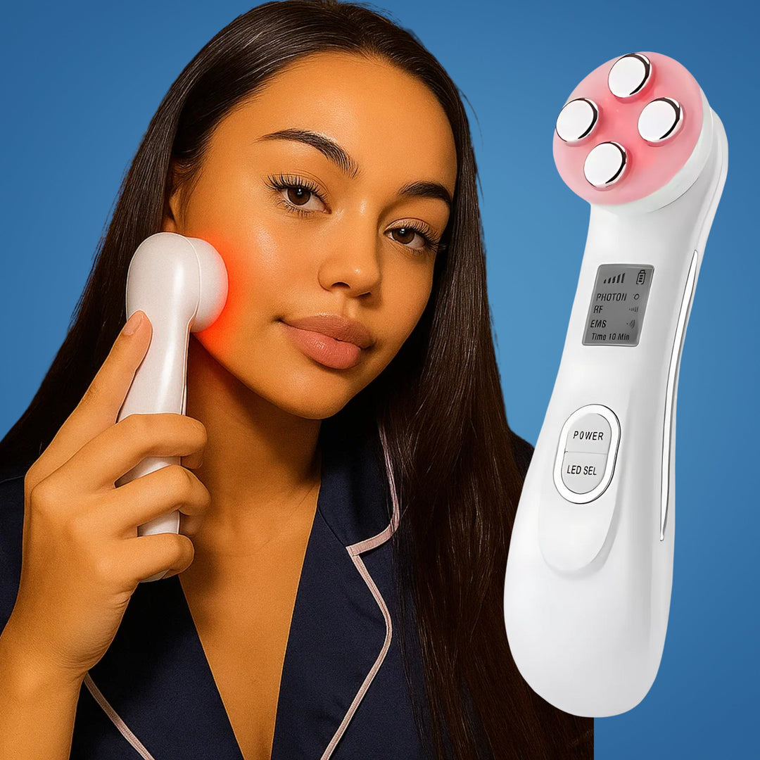 GlowBeam | LED Facial Wand – Anti-Ageing Light Therapy – Lightweight Design – Home Skincare for All Skin Types Bowlift