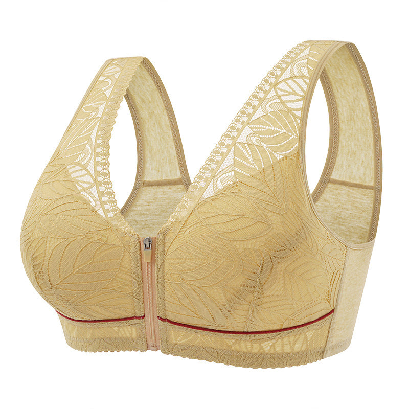 BowLift | Solid Color Lace Lingerie with Front Zipper
