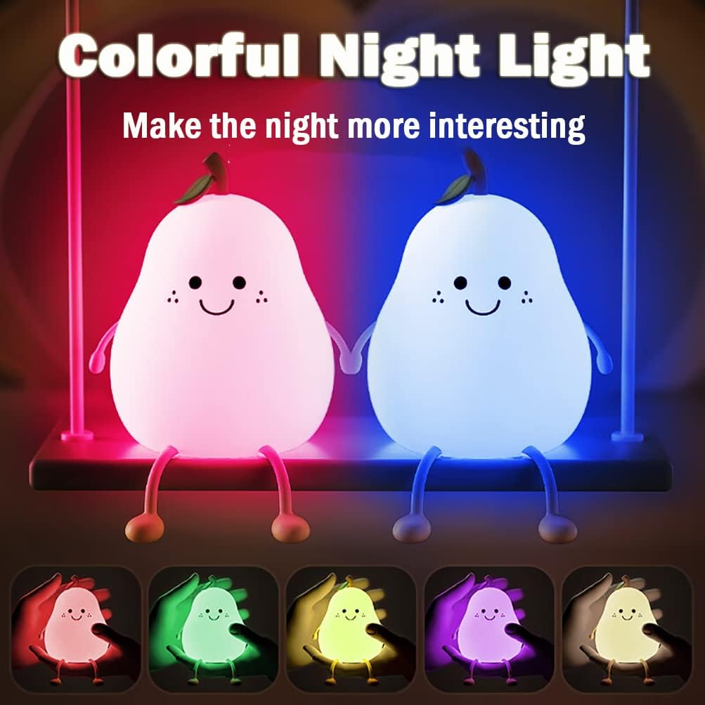 BowLift | Chic PearGlow Night Light with USB Charger and Warm White Light