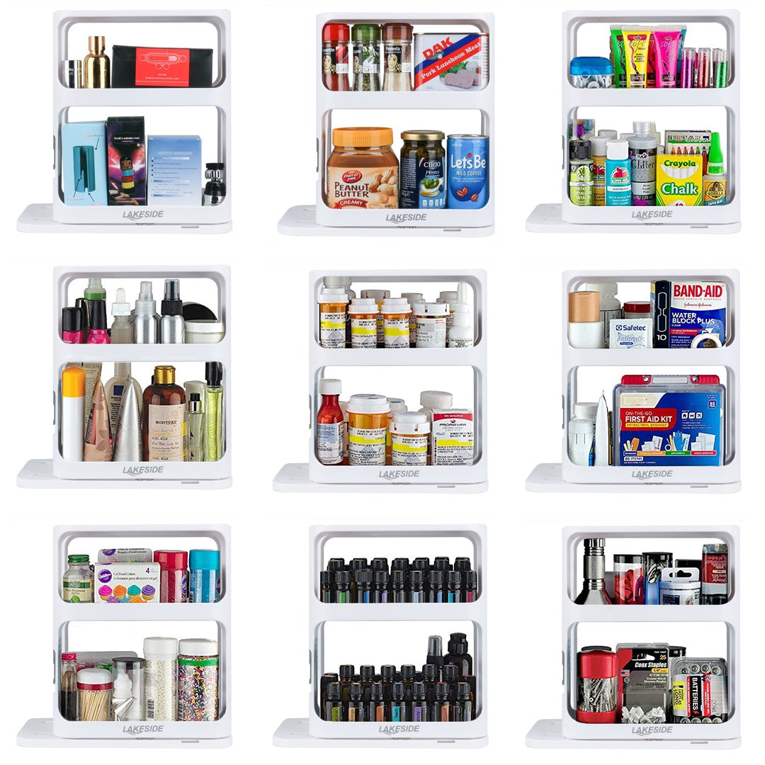 BowLift | LAKESIDE™ Rotating Spice Rack Organizer