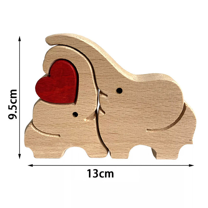 Decoration made of plush animals from hand-carved wood | Bowlift