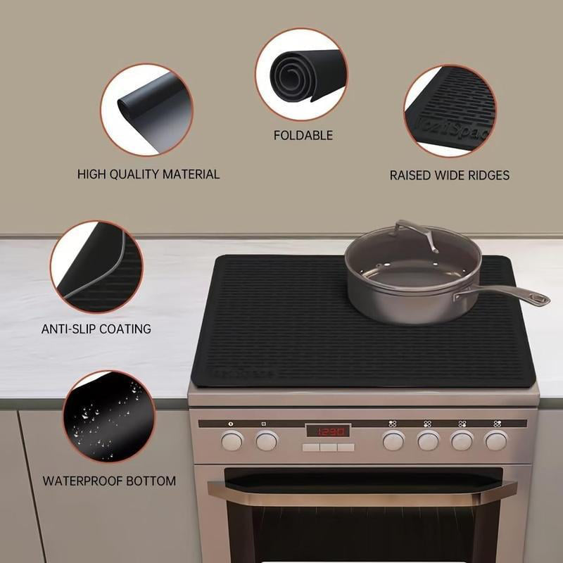 BowLift | Heat-Resistant Silicone Stove Cover Mat & Utensils