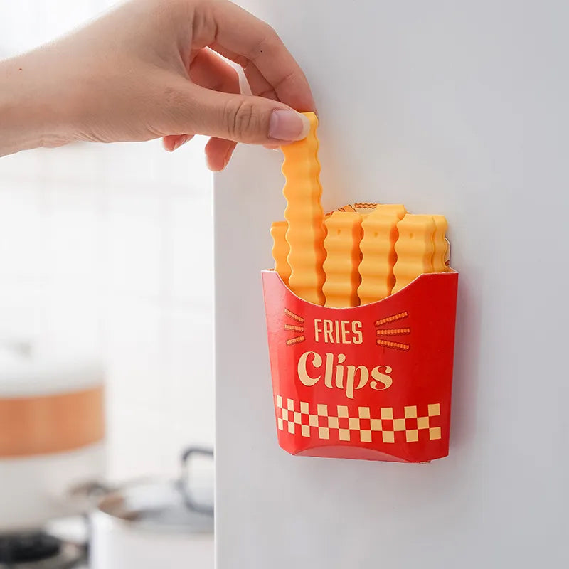 Funny magnetic French fries food closure clip | Bowlift