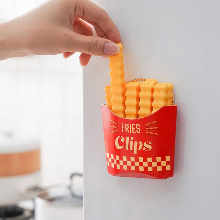 Funny magnetic French fries food closure clip | Bowlift