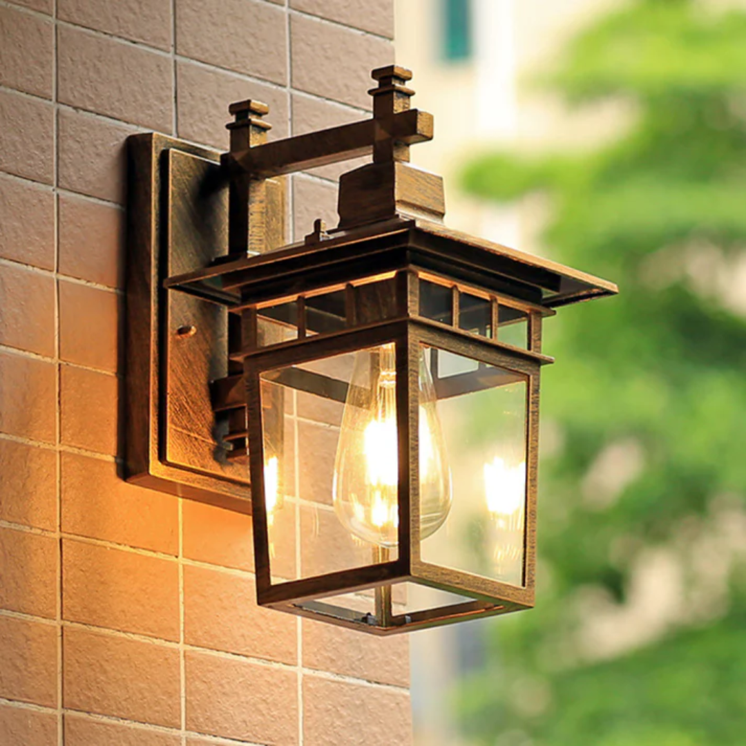 BowLift | Black Outdoor Wall Lamp