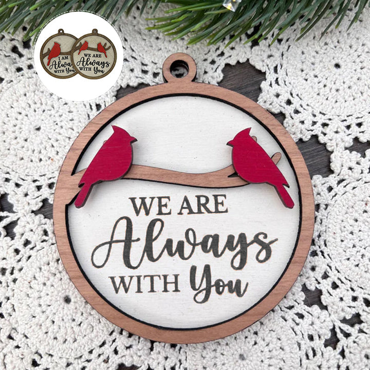 BowLift | Cardinal Bird Wooden Christmas Ornament