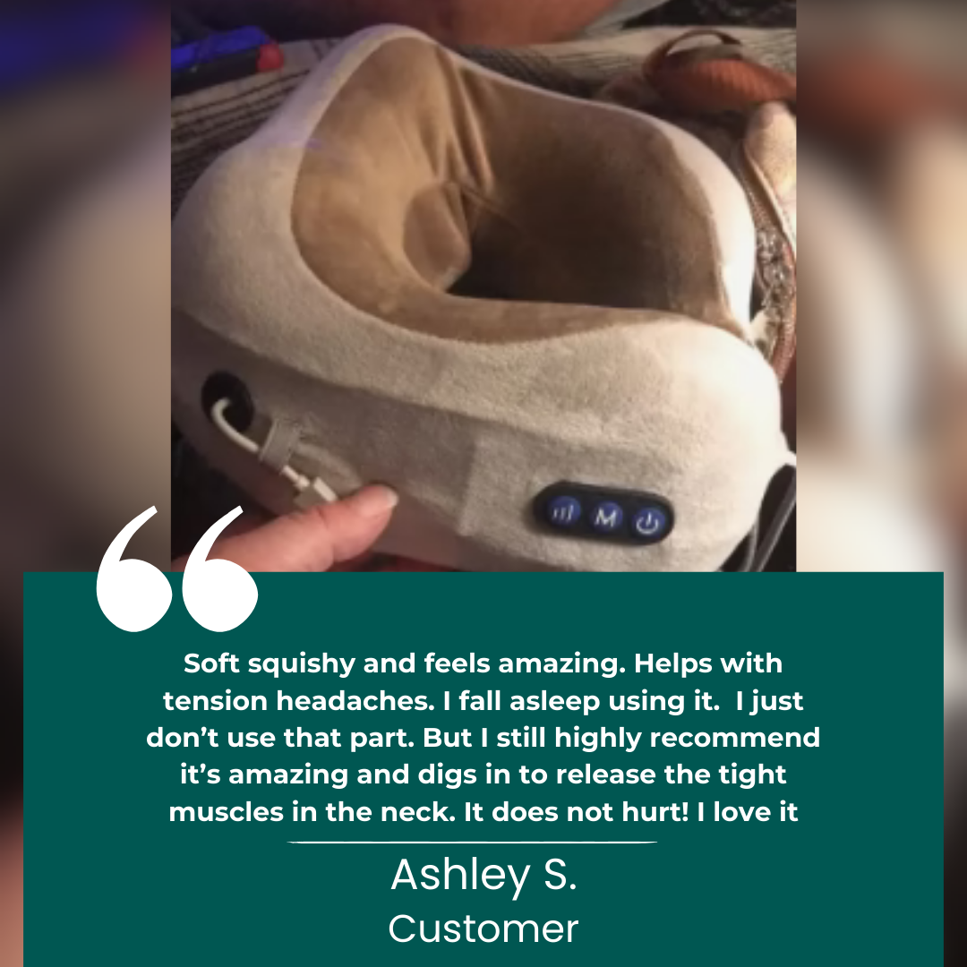 BowLift | Portable Neck Massager Pillow | Ergonomic Design