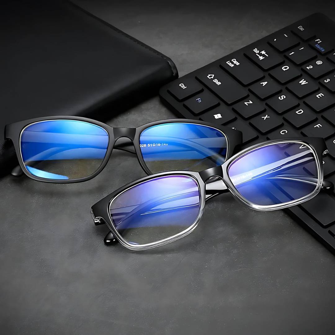 VisionGuard Blue Light Glasses | Eye Strain Relief - Sleep Improvement - Computer screen glasses - Anti-Reflective Coating Bowlift