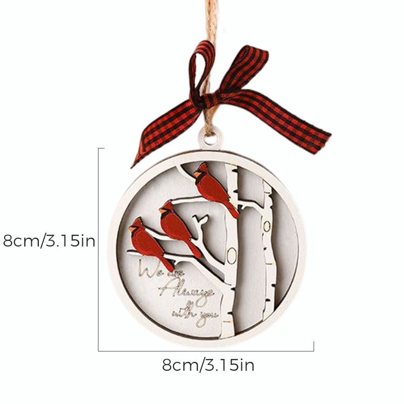 BowLift | Handmade Memorial Ornament with Cardinals