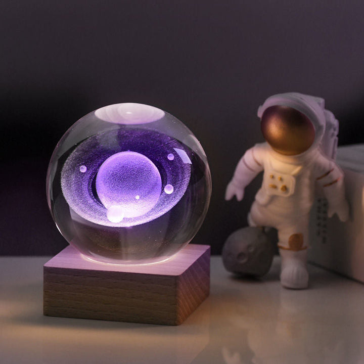 Night light Crystal ball 3D Galaxy | Bowlift