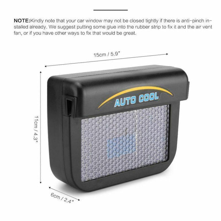 BowLift | Vehicle Solar Powered Car Vent Window Fan
