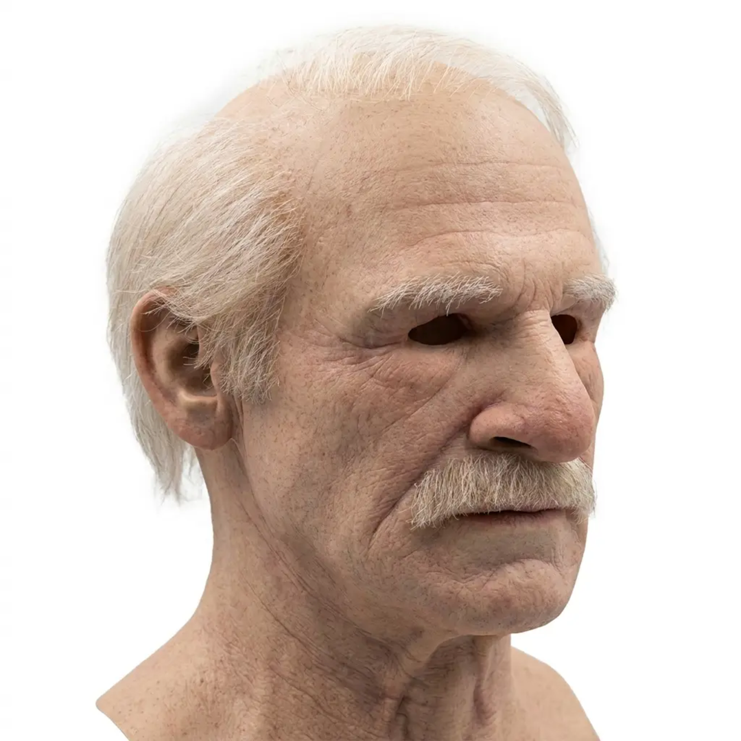 BowLift | Creepy Old Man Mask – Realistic Latex Halloween Mask for Adults