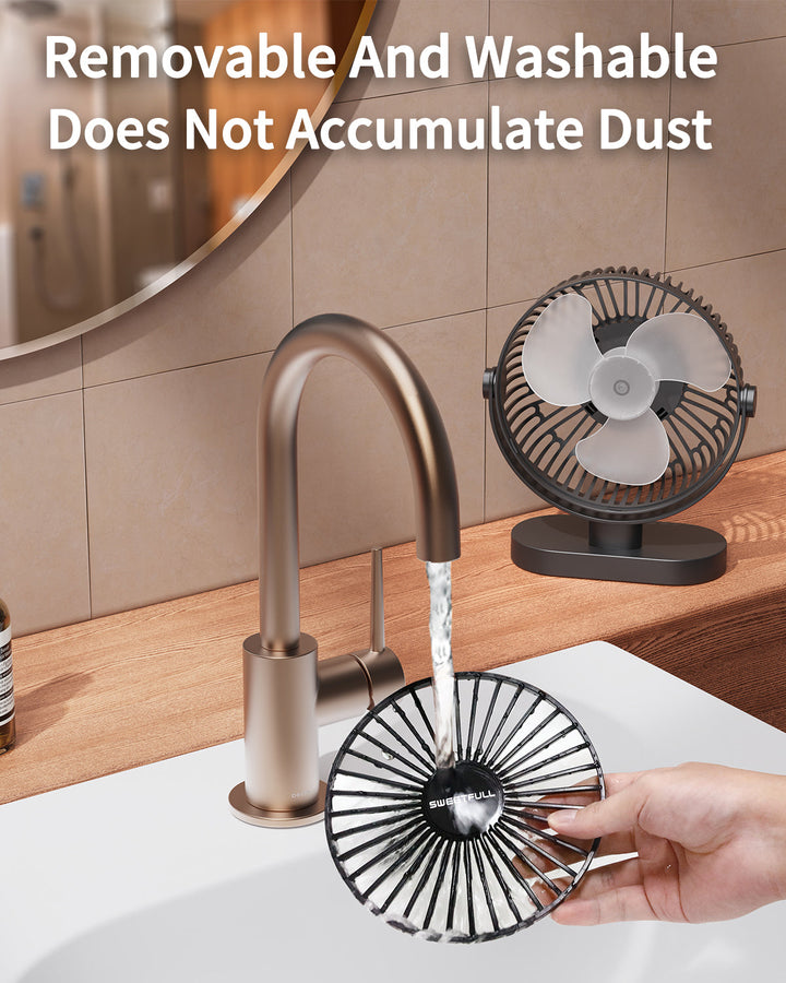 6.5 Inch USB Small Desk Fan for Home Office Car Outdoor Travel | Bowlift