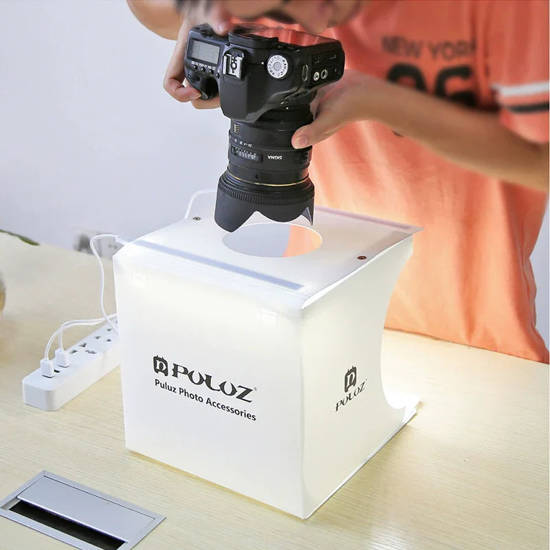 BowLift | 23cm Mini Photo Studio Lightbox with Soft Light for Stunning Jewelry & Product Shots