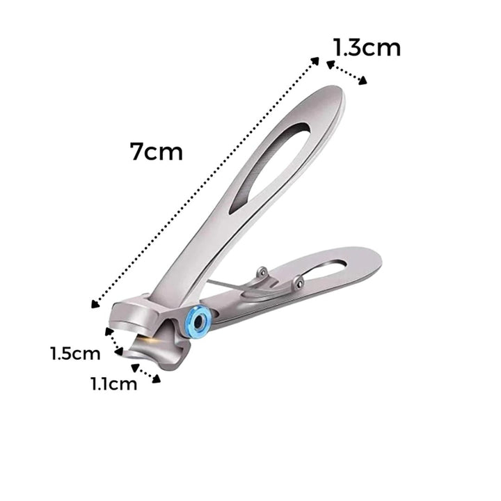 PrecisionTrim Stainless Steel Wide Jaw Nail Clippers | for Thick Nails - Sharp Blades - Ergonomic Design for Easy Nail Clipping Bowlift