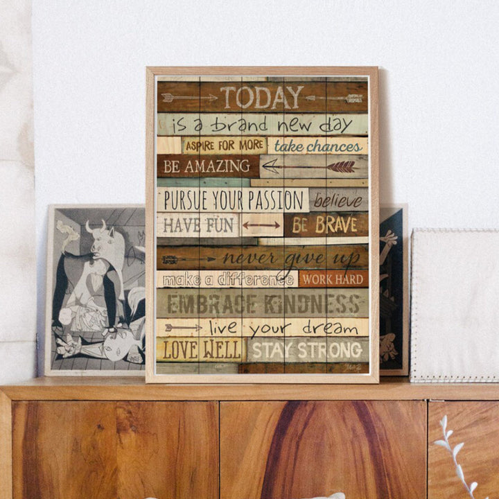 Modern Inspirational Quotes Posters Canvas Painting | Bowlift