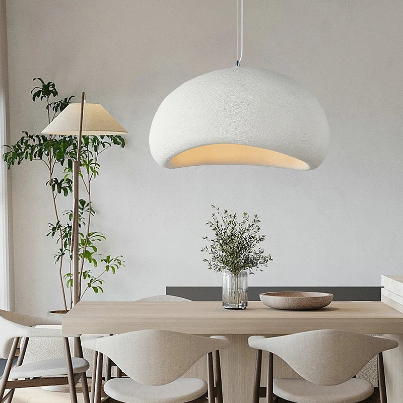 BowLift | LED Pendant Lamp - Nordic Wabi Sabi Design - Adjustable Lighting Fixture for Home Decor & Modern Interiors
