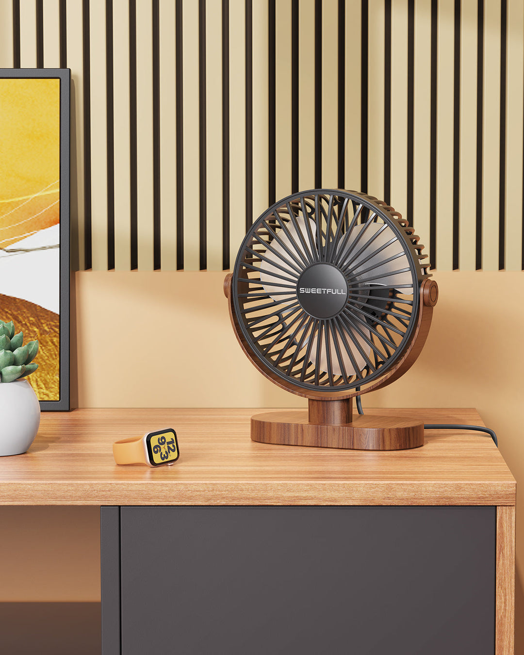 6.5 Inch USB Small Desk Fan for Home Office Car Outdoor Travel | Bowlift