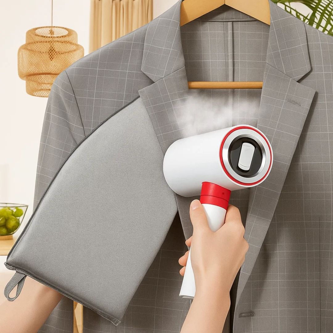 SteamShield | Garment Steamer Glove – Heat Protection – Non-Slip Strap – Precise Steaming for Delicate Clothing Bowlift