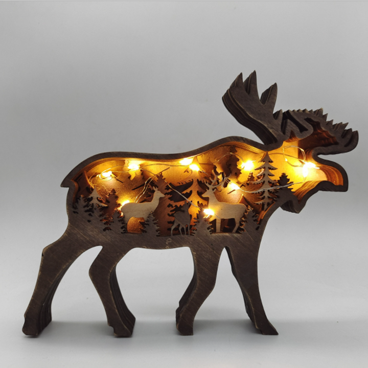 3D Creative Wooden Animal Carving Handcraft Gift | Bowlift
