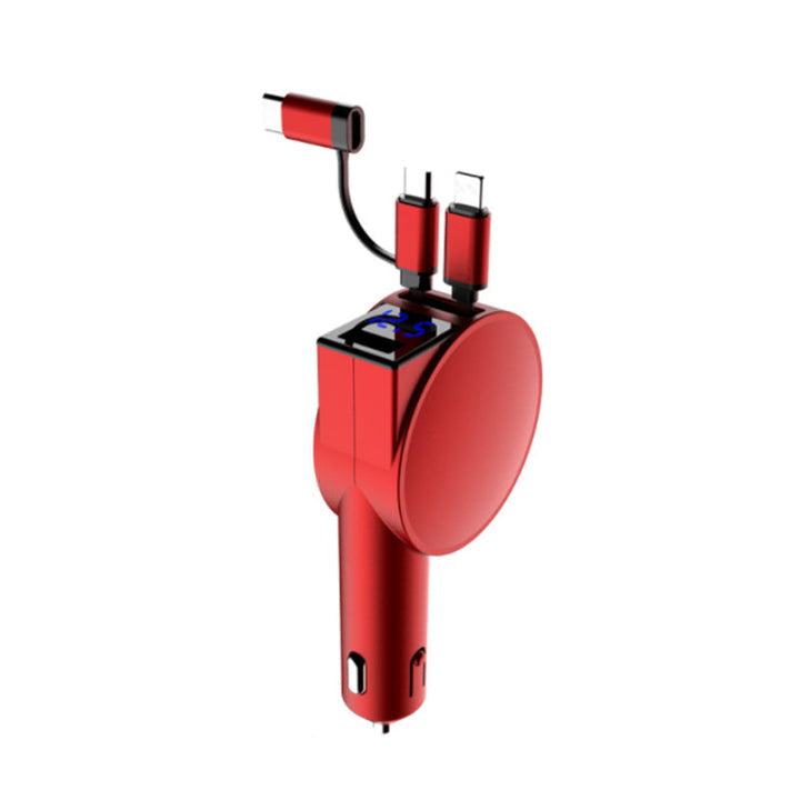 BowLift | 3-in-1 retractable quick charge car adapter